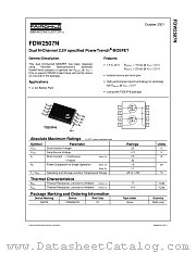 FDW2507N datasheet pdf Fairchild Semiconductor