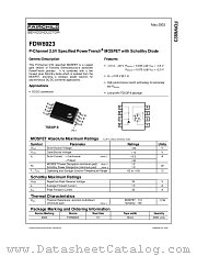 FDW6923 datasheet pdf Fairchild Semiconductor