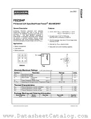 FDZ204P datasheet pdf Fairchild Semiconductor