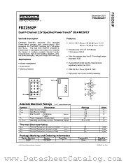 FDZ2552P datasheet pdf Fairchild Semiconductor