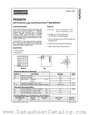 FDZ5047N datasheet pdf Fairchild Semiconductor