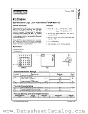 FDZ7064N datasheet pdf Fairchild Semiconductor