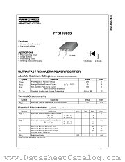 FFB10U20S datasheet pdf Fairchild Semiconductor