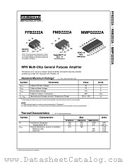 FFB2222A datasheet pdf Fairchild Semiconductor