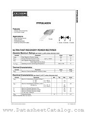 FFP06U40DN datasheet pdf Fairchild Semiconductor