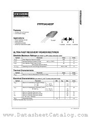 FFPF04U40DP datasheet pdf Fairchild Semiconductor