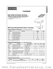 FJAF6806D datasheet pdf Fairchild Semiconductor