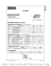 FJC1386 datasheet pdf Fairchild Semiconductor