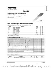 FJL6820 datasheet pdf Fairchild Semiconductor