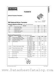 FJX2907A datasheet pdf Fairchild Semiconductor