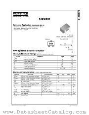 FJX3001R datasheet pdf Fairchild Semiconductor