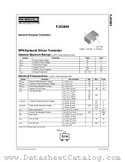 FJX3904 datasheet pdf Fairchild Semiconductor