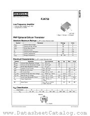 FJX733 datasheet pdf Fairchild Semiconductor