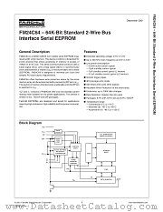 FM24C64 datasheet pdf Fairchild Semiconductor