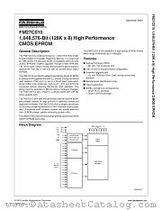 FM27C010X120 datasheet pdf Fairchild Semiconductor