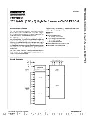 FM27C256X150 datasheet pdf Fairchild Semiconductor