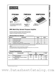 FMB3904 datasheet pdf Fairchild Semiconductor