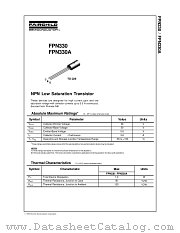 FPN330 datasheet pdf Fairchild Semiconductor