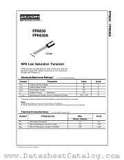 FPN530 datasheet pdf Fairchild Semiconductor