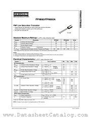 FPN660 datasheet pdf Fairchild Semiconductor