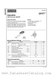 FQA15N70 datasheet pdf Fairchild Semiconductor