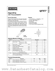 FQA17P10 datasheet pdf Fairchild Semiconductor