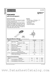 FQA34N20 datasheet pdf Fairchild Semiconductor