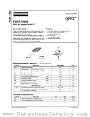 FQAF11N90 datasheet pdf Fairchild Semiconductor