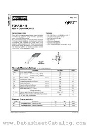 FQAF28N15 datasheet pdf Fairchild Semiconductor