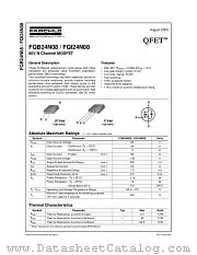 FQB24N08 datasheet pdf Fairchild Semiconductor