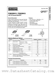 FQB28N15 datasheet pdf Fairchild Semiconductor