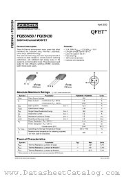FQB3N30 datasheet pdf Fairchild Semiconductor