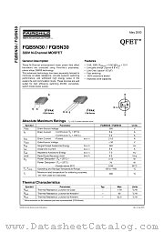 FQB5N30 datasheet pdf Fairchild Semiconductor