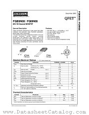 FQB9N08 datasheet pdf Fairchild Semiconductor