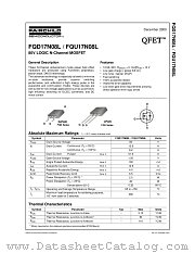 FQD17N08L datasheet pdf Fairchild Semiconductor