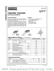 FQD24N08 datasheet pdf Fairchild Semiconductor