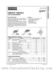 FQD7N10 datasheet pdf Fairchild Semiconductor