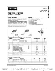FQI7P06 datasheet pdf Fairchild Semiconductor