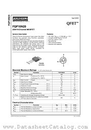 FQP10N20 datasheet pdf Fairchild Semiconductor