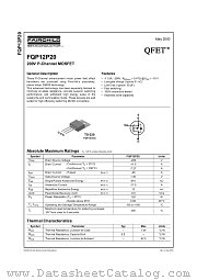 FQP12P20 datasheet pdf Fairchild Semiconductor