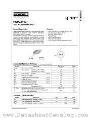 FQP22P10 datasheet pdf Fairchild Semiconductor