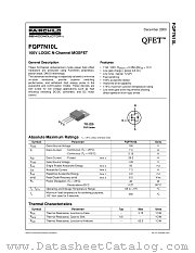 FQP7N10L datasheet pdf Fairchild Semiconductor