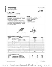 FQPF3N25 datasheet pdf Fairchild Semiconductor