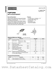 FQPF3N80 datasheet pdf Fairchild Semiconductor