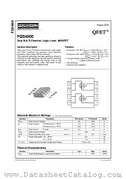 FQS4900 datasheet pdf Fairchild Semiconductor