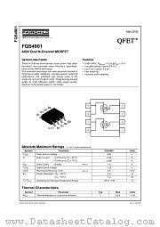 FQS4901 datasheet pdf Fairchild Semiconductor