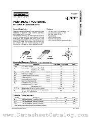 FQU13N06L datasheet pdf Fairchild Semiconductor