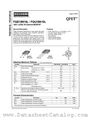 FQU19N10L datasheet pdf Fairchild Semiconductor