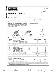 FQU8N25 datasheet pdf Fairchild Semiconductor