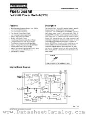 FS6S1265RE datasheet pdf Fairchild Semiconductor